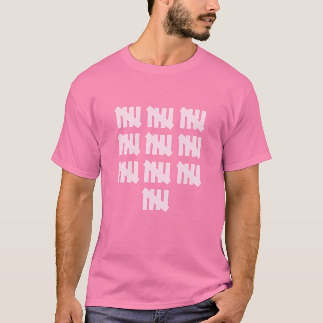 50 Tally Mark Faded 50th Birthday Tie Dye Tee (Front)