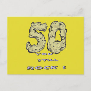 50 th Anniversary Cust. BG Colour Postcard