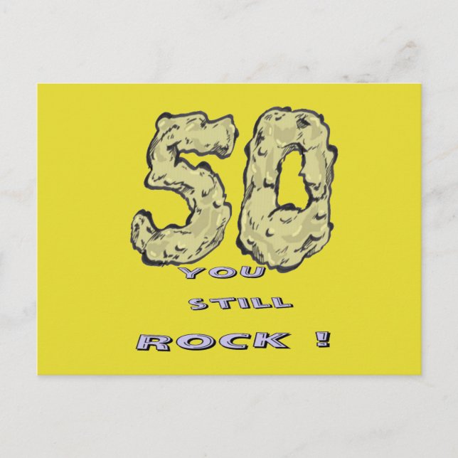 50 th Anniversary Cust. BG Colour Postcard (Front)