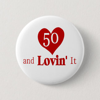 50 th Birthday Button