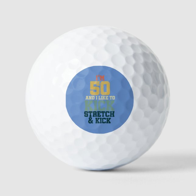 50 th Birthday Gift for Men And Women I'm 50 And Golf Balls (Front)