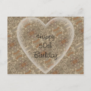 50 th Birthday Postcard