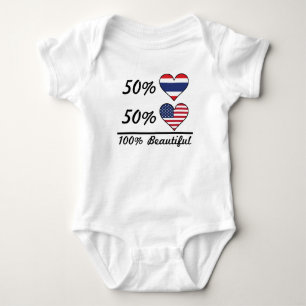 50% Thai 50% American 100% Beautiful Baby Bodysuit