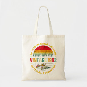 50.Vintage 1962 Made In 1962 60th Birthday Gift 60 Tote Bag