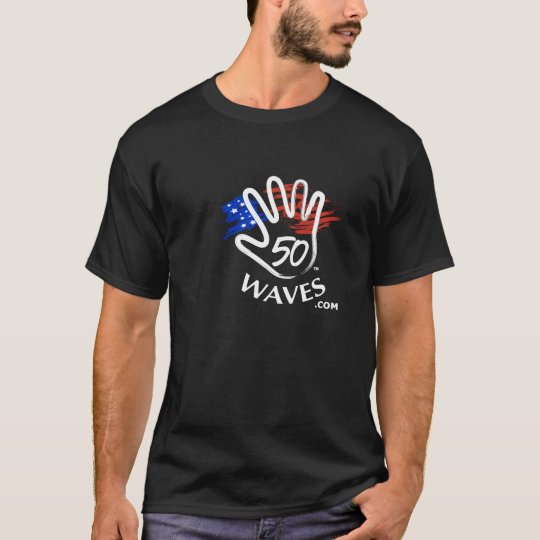 50 Waves Blk T Shirt