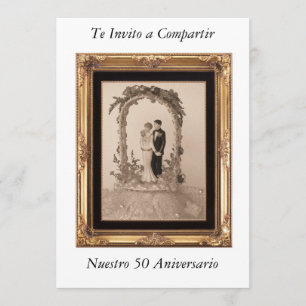 50 wedding anniversary invitation