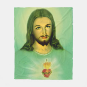 50"x60" Sacred Heart of Jesus Fleece Blanket