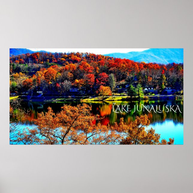 50 X 27 LAKE JUNALUSKA PREMIUM CANVAS GLOSS POSTER (Front)