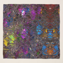 50" x 50" Square Scarf, Glazed Colour