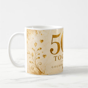 50 Year Anniversary Mug Golden Wedding Anniversary