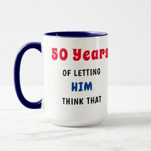 50 Year Anniversary Mug - Hers - Customize it!