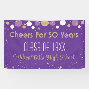 50 Year Celebration Class Reunion Banner