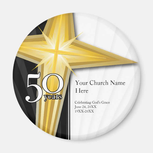 50 Year Church Anniversary Magnet (Front)