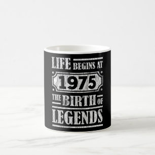 50 Year Old 1975 Birth Of Legend 50th Birthday Coffee Mug