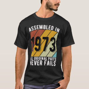 50 Year Old Birthday Car Fans Born In 1973 50th Bi T-Shirt