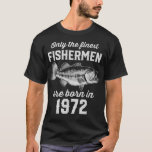 50 Year Old Fishing Fisherman 1972 50th Birthday  T-Shirt<br><div class="desc">50 Year Old Fishing Fisherman 1972 50th Birthday</div>