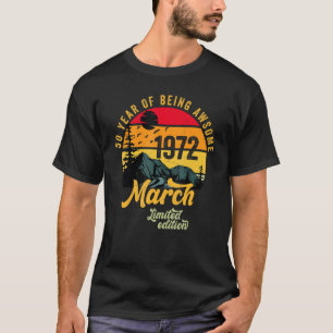 50 Year Old Vintage 1972 50th Birthday 1 T-Shirt