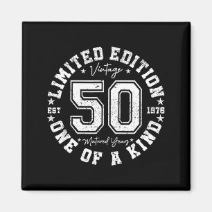 50 Year Old Vintage 1976 Limited Edition 50th Birt Magnet