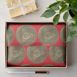 50 Year Recovery Anniversary Coin Tissue Paper