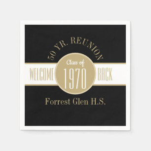 50 Year Reunion Welcome Back Napkin