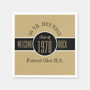 50 Year Reunion Welcome Back Napkins