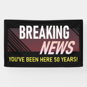 50 Year Work Anniversary 50th Employee Banner