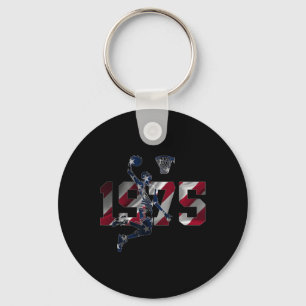 50 Years 1975 Sketll 50th Birthday Key Ring