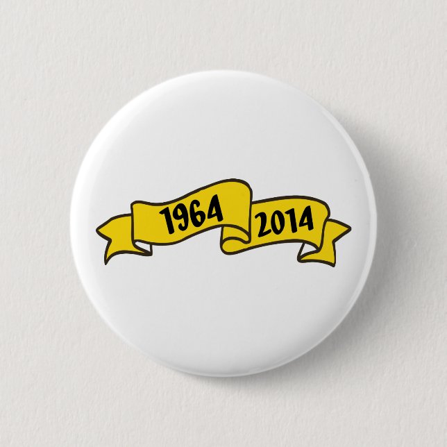50 years 6 cm round badge (Front)