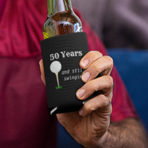50 Years and Still Swinging Golf Ball Can Cooler