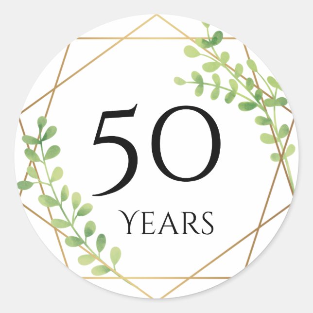 50 years anniversary stickers (Front)