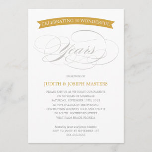 50 YEARS BANNER   50TH ANNIVERSARY INVITATION
