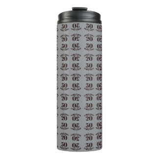 50 Years & Cheers Elegant on Thermal Tumbler 