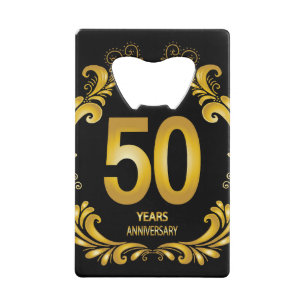 50 Years Gold Glitter Anniversary
