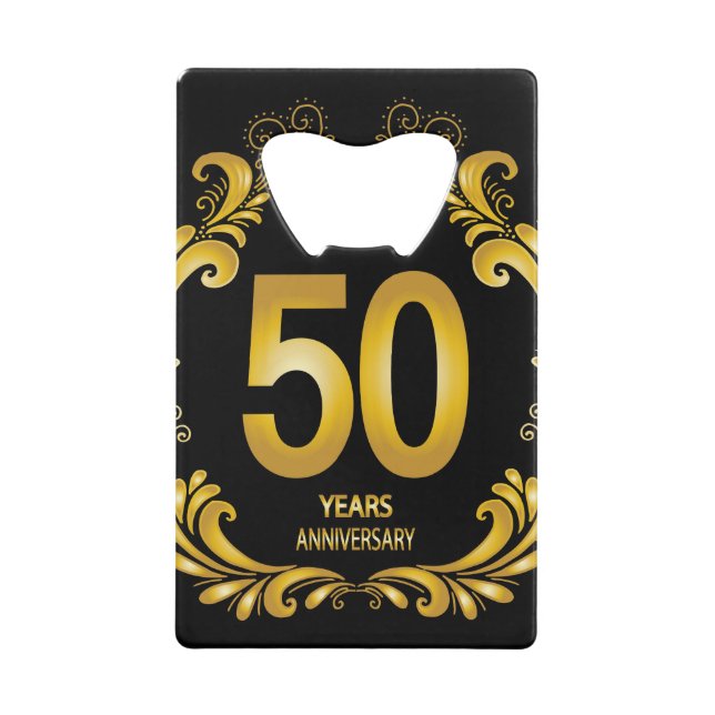 50 Years Gold Glitter Anniversary (Front)