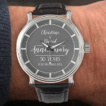 50 Years - Golden Anniversary Watch<br><div class="desc">Celebrating the commemoration of a Golden Wedding Anniversary. 50 Years together.</div>