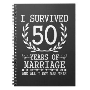 50 Years Husband Wife 50th Wedding Anniversary Notebook