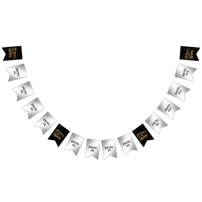 50 Years in the Making -- Anniv. or Birthday Photo Bunting (All)
