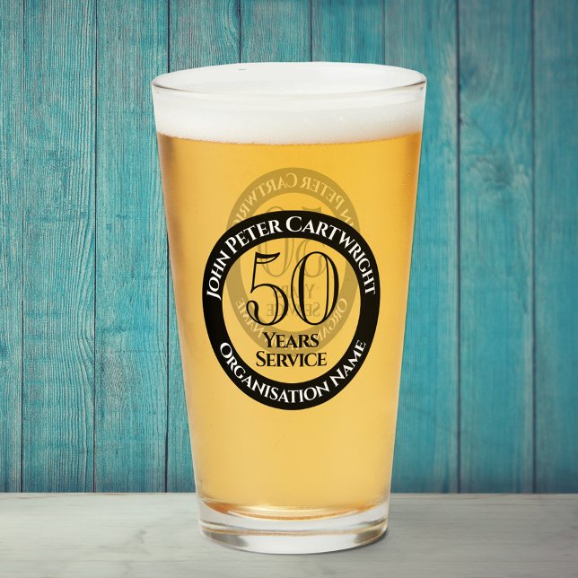 50 Years Long Service Celebration Glass (Creator Uploaded)