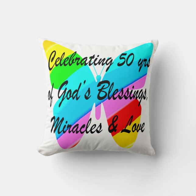 50 YEARS OF BLESSINGS CUSHION (Front)