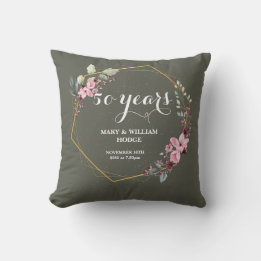 "50 Years of Forever: An Anniversary to Remember" Cushion