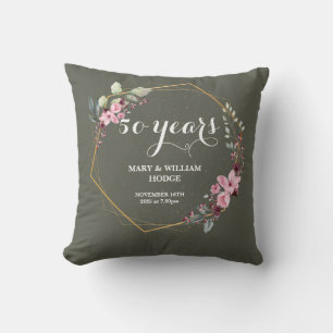 "50 Years of Forever: An Anniversary to Remember" Cushion