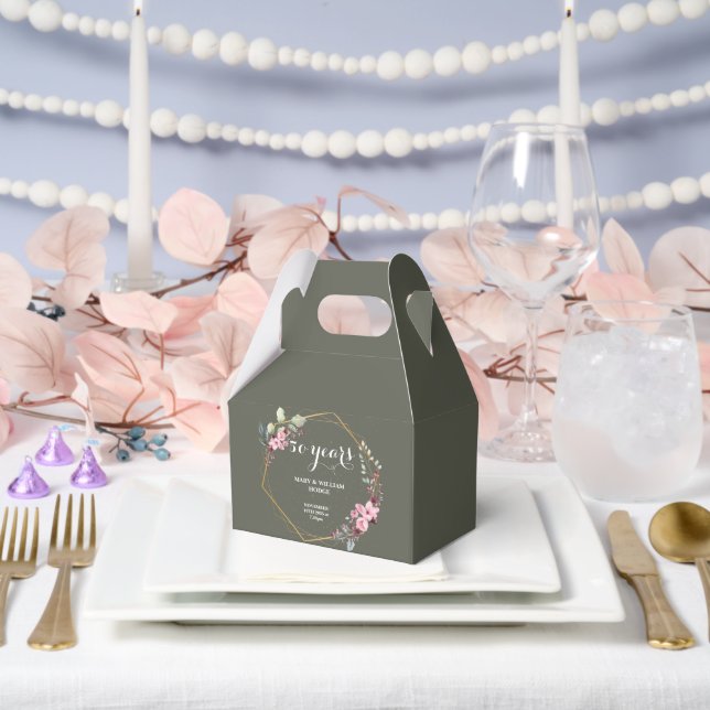 "50 Years of Forever: An Anniversary to Remember" Favour Box (Wedding)