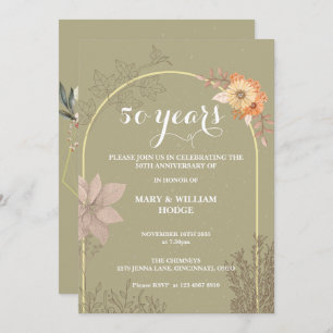 "50 Years of Forever: An Anniversary to Remember" Invitation