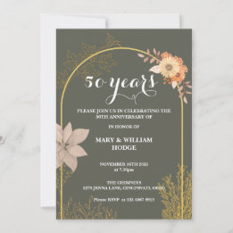 "50 Years of Forever: An Anniversary to Remember" Invitation