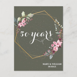 "50 Years of Forever: An Anniversary to Remember" Postcard