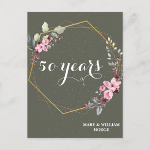 "50 Years of Forever: An Anniversary to Remember" Postcard