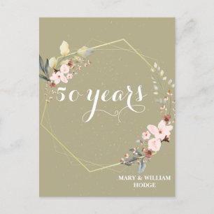 "50 Years of Forever: An Anniversary to Remember" Postcard