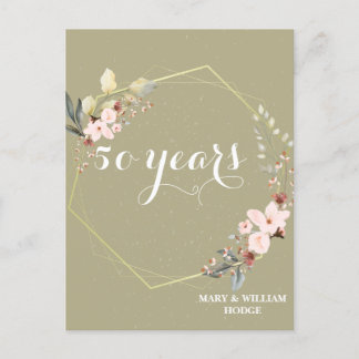 "50 Years of Forever: An Anniversary to Remember" Postcard