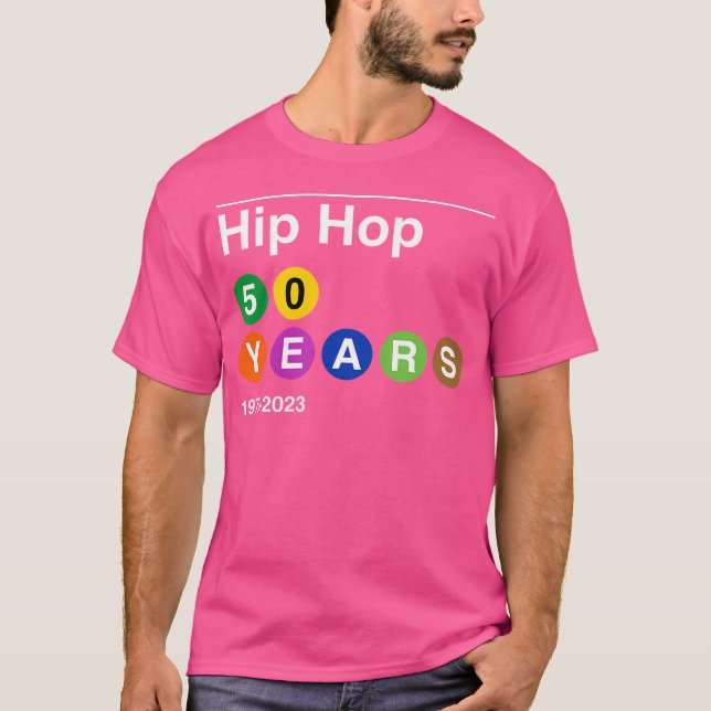 50 Years Of Hip Hop 1973-2023 50Th Anniversary Sub T-Shirt (Front)