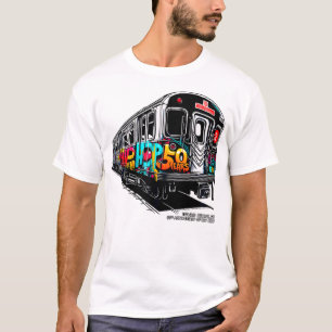 50 Years Of Hip-Hop Bronx Subway Graffiti 50Th Ann T-Shirt